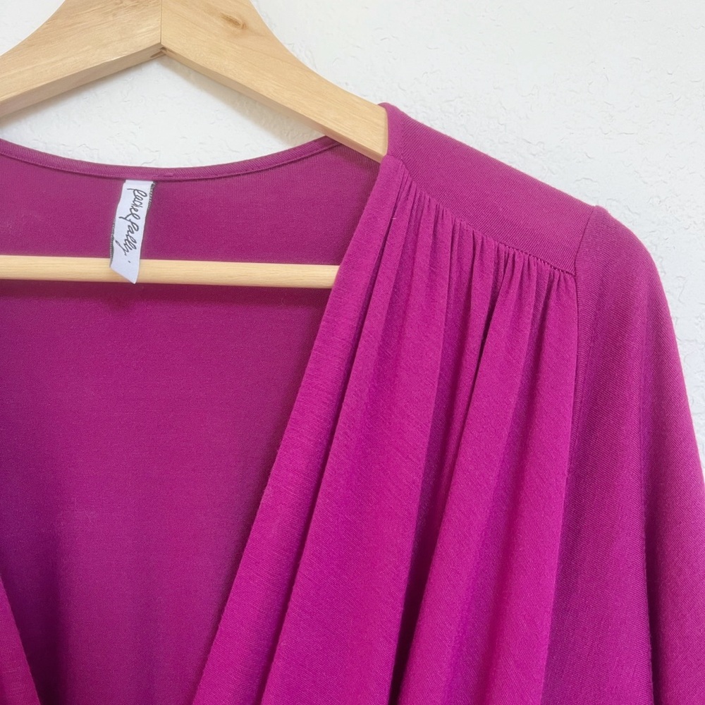 Soft Tie-Waist Flutter Sleeve Wrap Dress